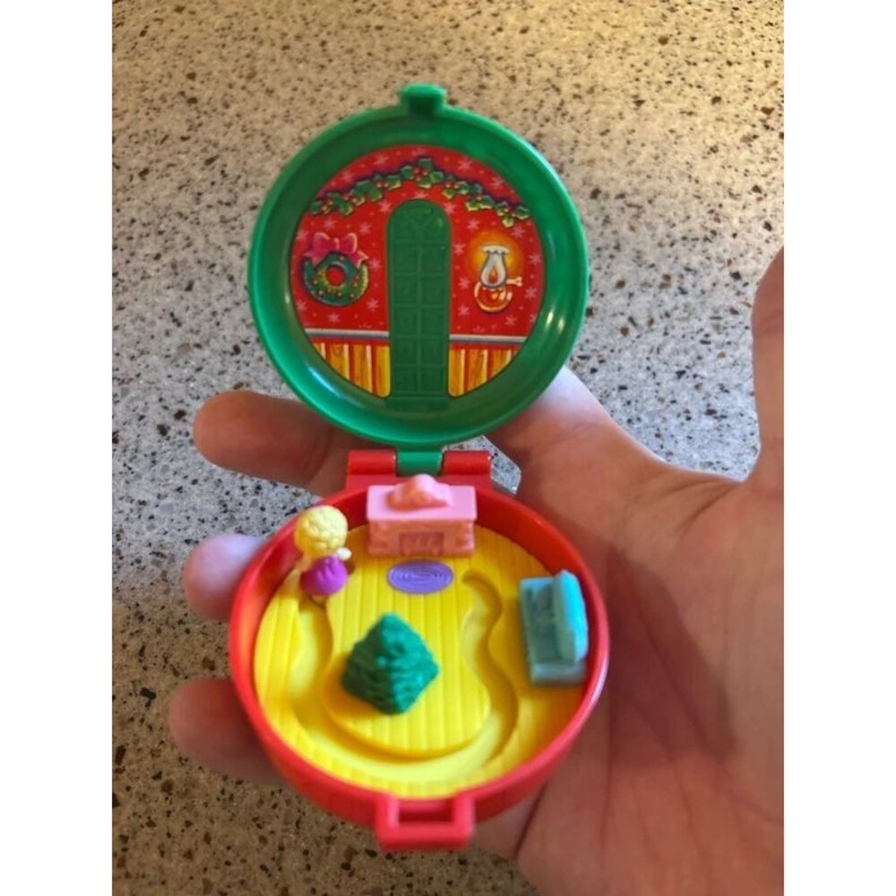 Vintage 1993 Polly Pocket Christmas Wreath/McDonalds Happy Meal Toy/Excellent - Picture 4 of 5
